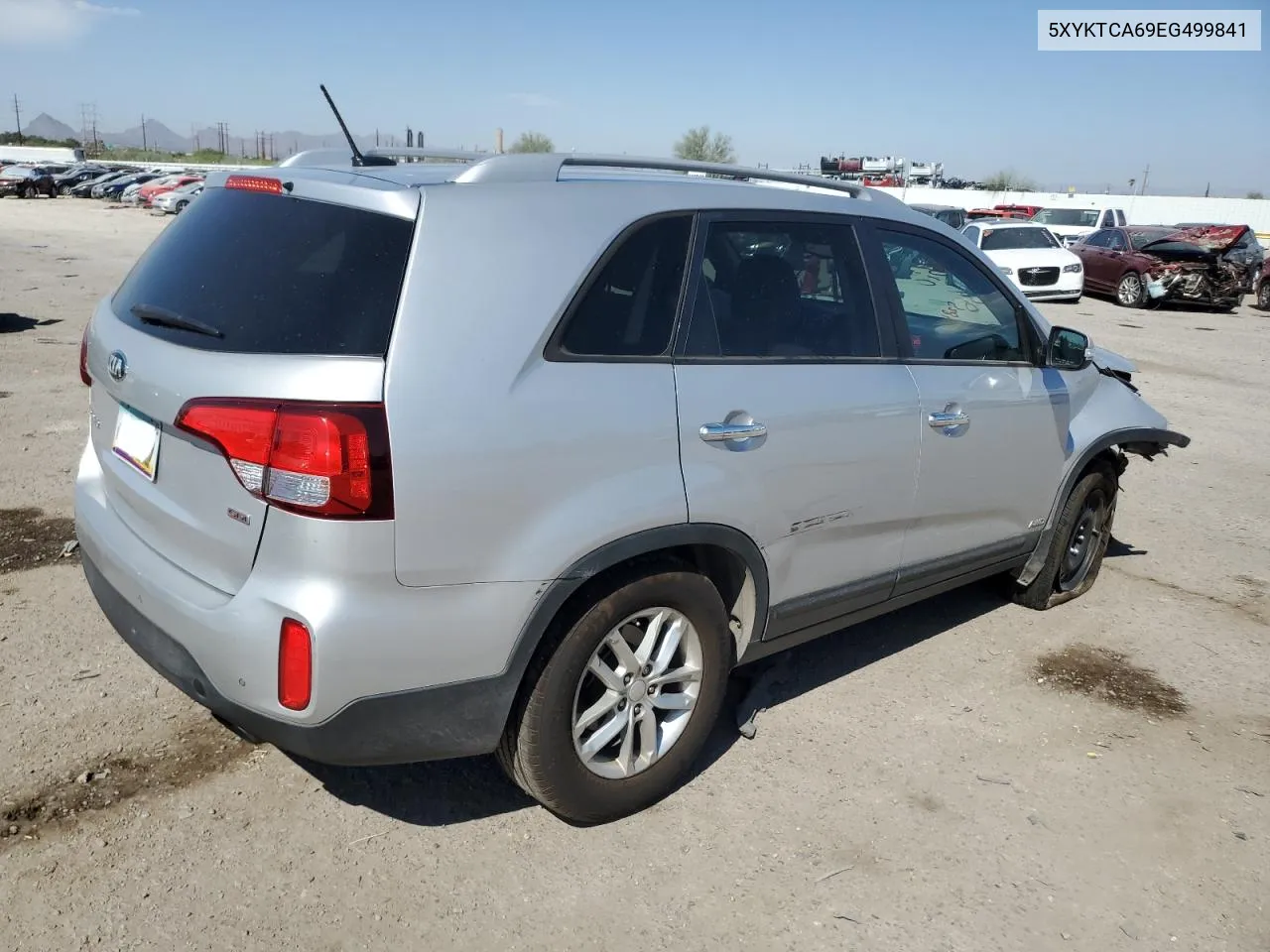 2014 Kia Sorento Lx VIN: 5XYKTCA69EG499841 Lot: 75365284