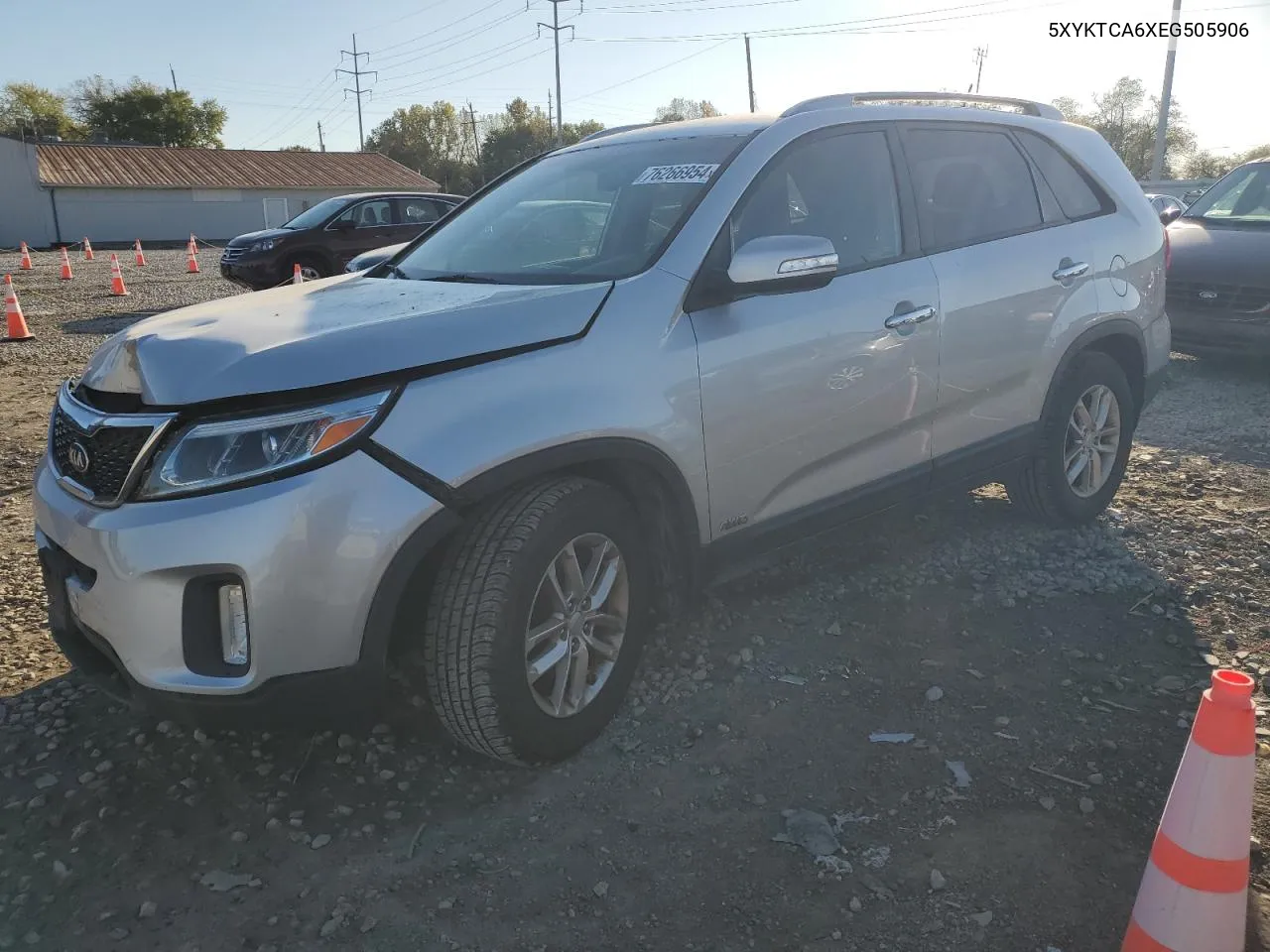 2014 Kia Sorento Lx VIN: 5XYKTCA6XEG505906 Lot: 76266954