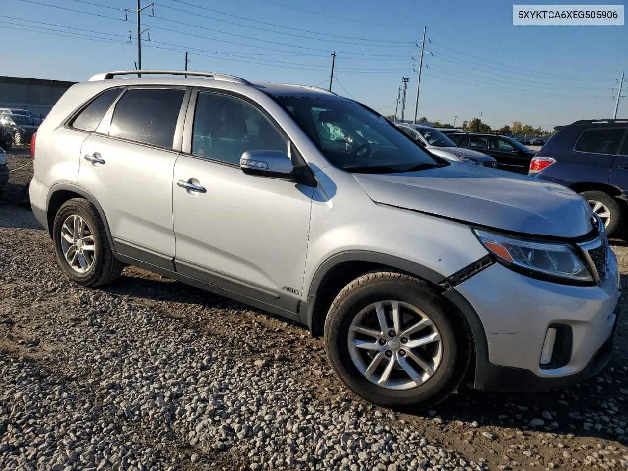 2014 Kia Sorento Lx VIN: 5XYKTCA6XEG505906 Lot: 76266954