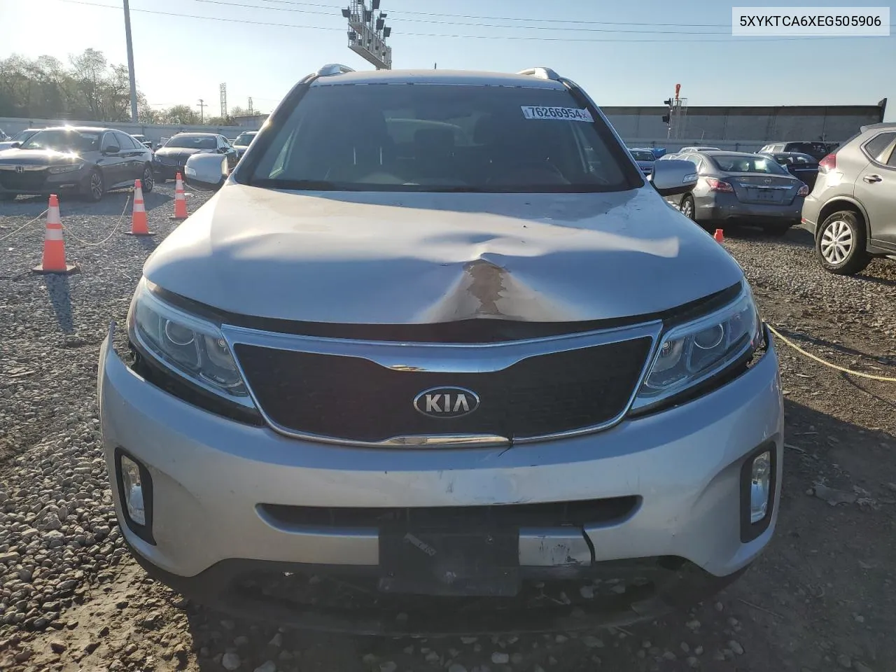 2014 Kia Sorento Lx VIN: 5XYKTCA6XEG505906 Lot: 76266954