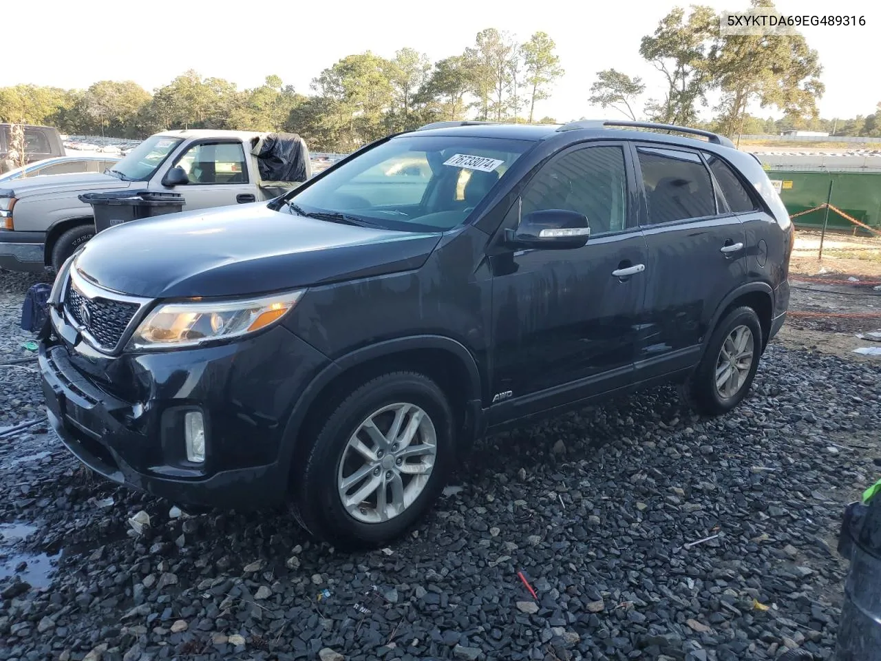 2014 Kia Sorento Lx VIN: 5XYKTDA69EG489316 Lot: 76733074