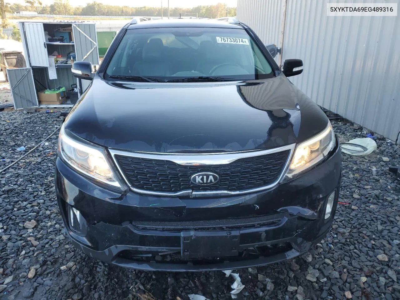 2014 Kia Sorento Lx VIN: 5XYKTDA69EG489316 Lot: 76733074