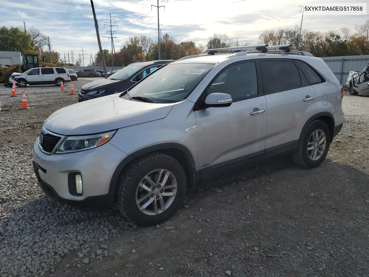 2014 Kia Sorento Lx VIN: 5XYKTDA60EG517858 Lot: 77060534