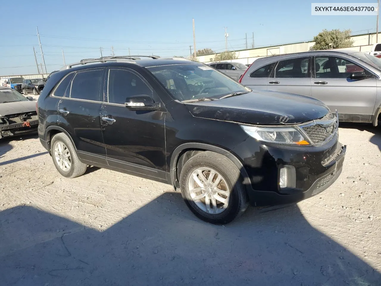 2014 Kia Sorento Lx VIN: 5XYKT4A63EG437700 Lot: 77712864