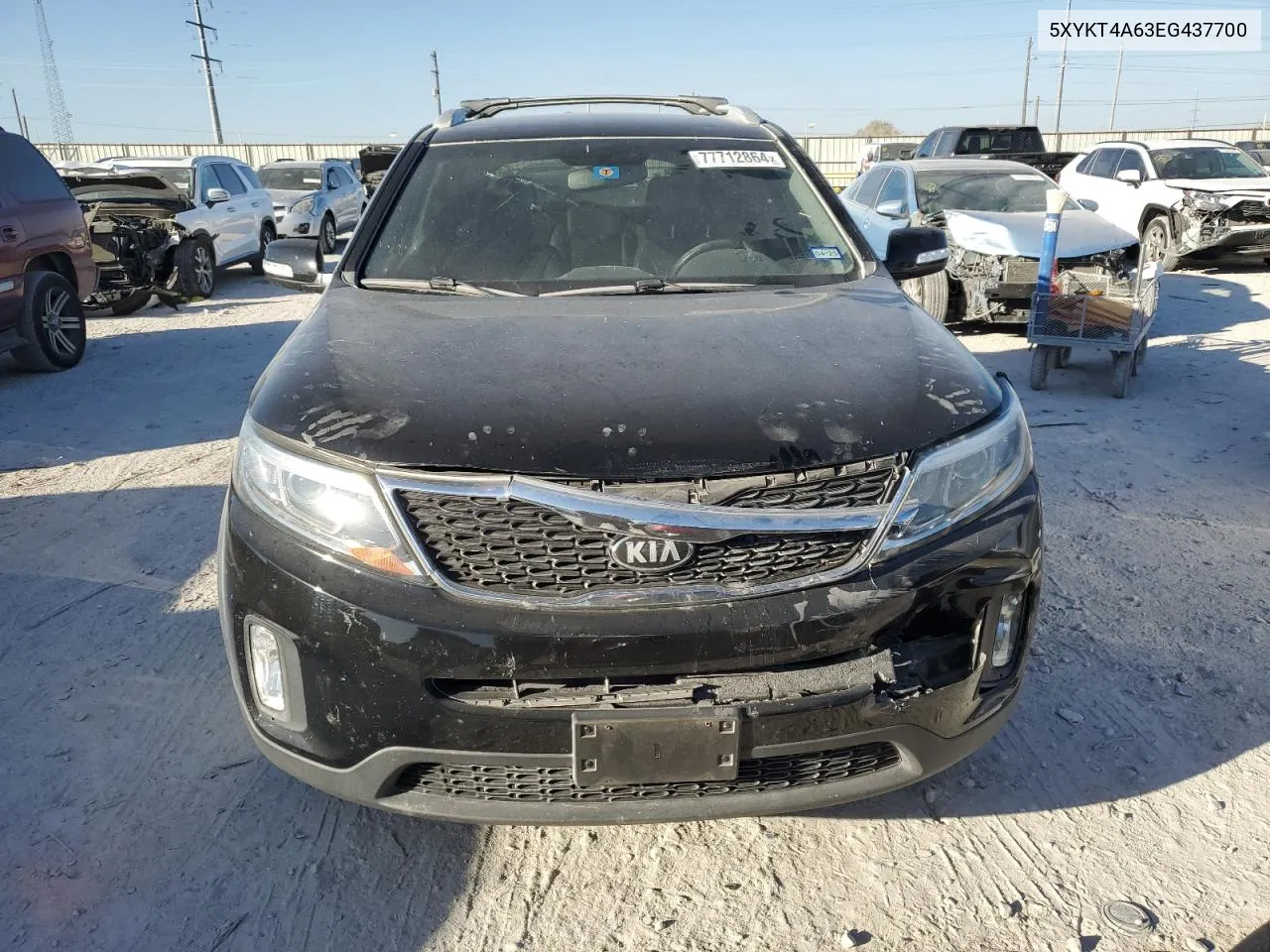 2014 Kia Sorento Lx VIN: 5XYKT4A63EG437700 Lot: 77712864