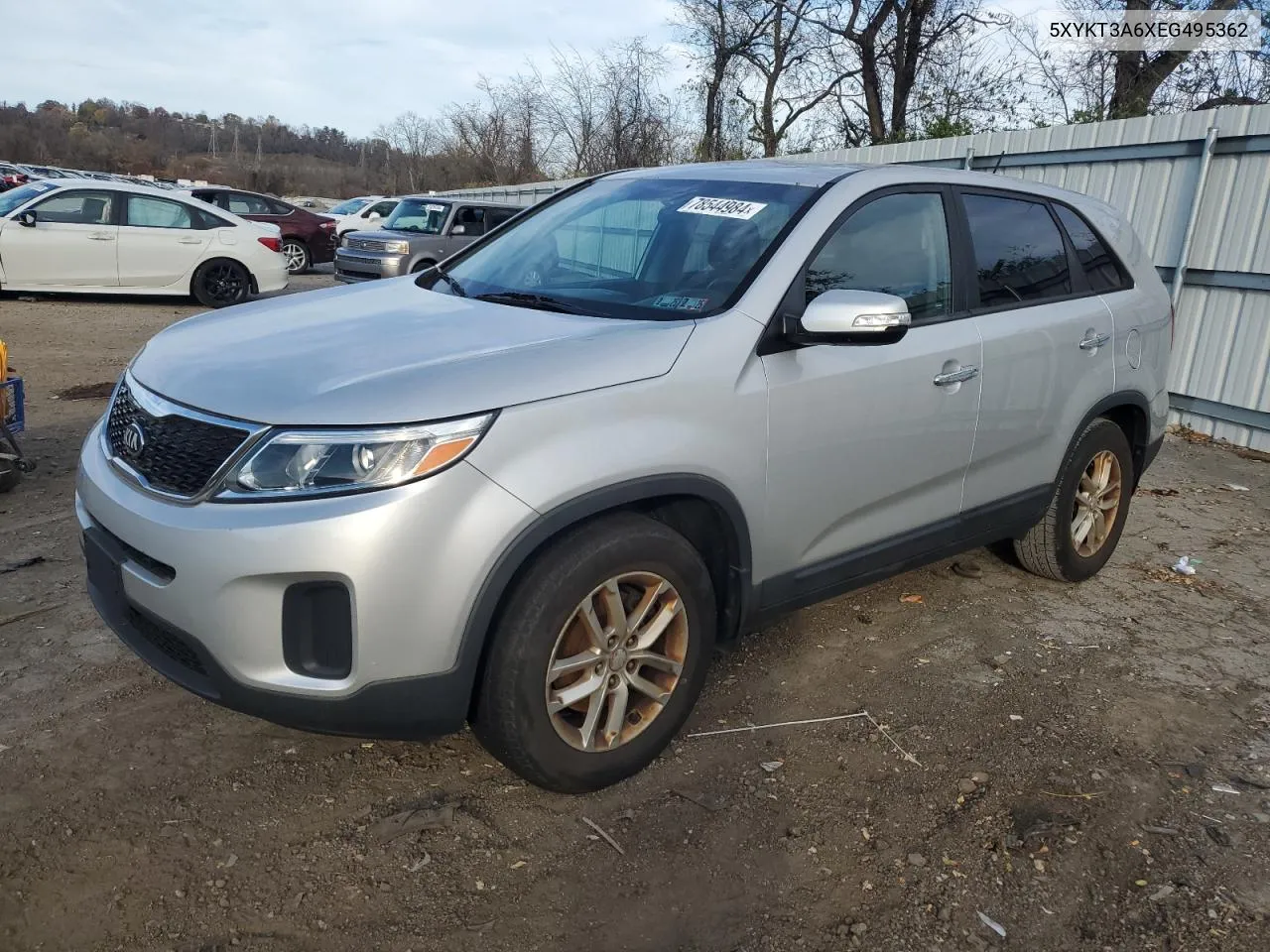 5XYKT3A6XEG495362 2014 Kia Sorento Lx