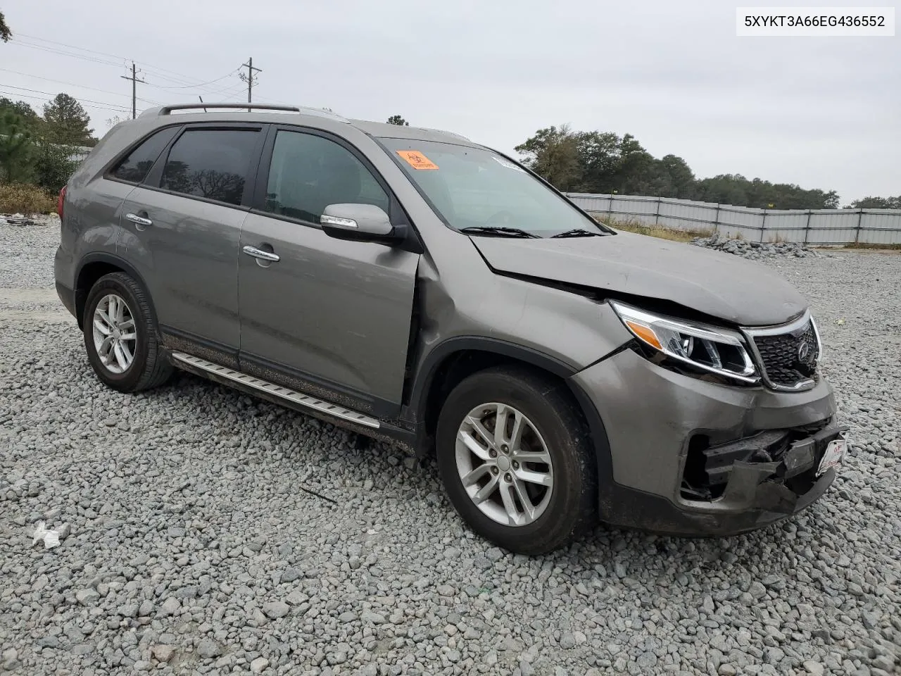 2014 Kia Sorento Lx VIN: 5XYKT3A66EG436552 Lot: 79208484