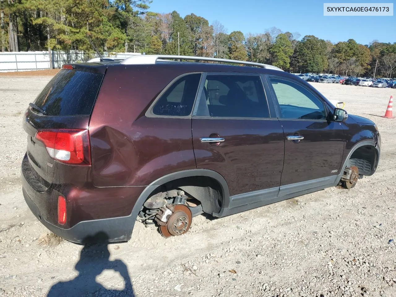 2014 Kia Sorento Lx VIN: 5XYKTCA60EG476173 Lot: 79721274