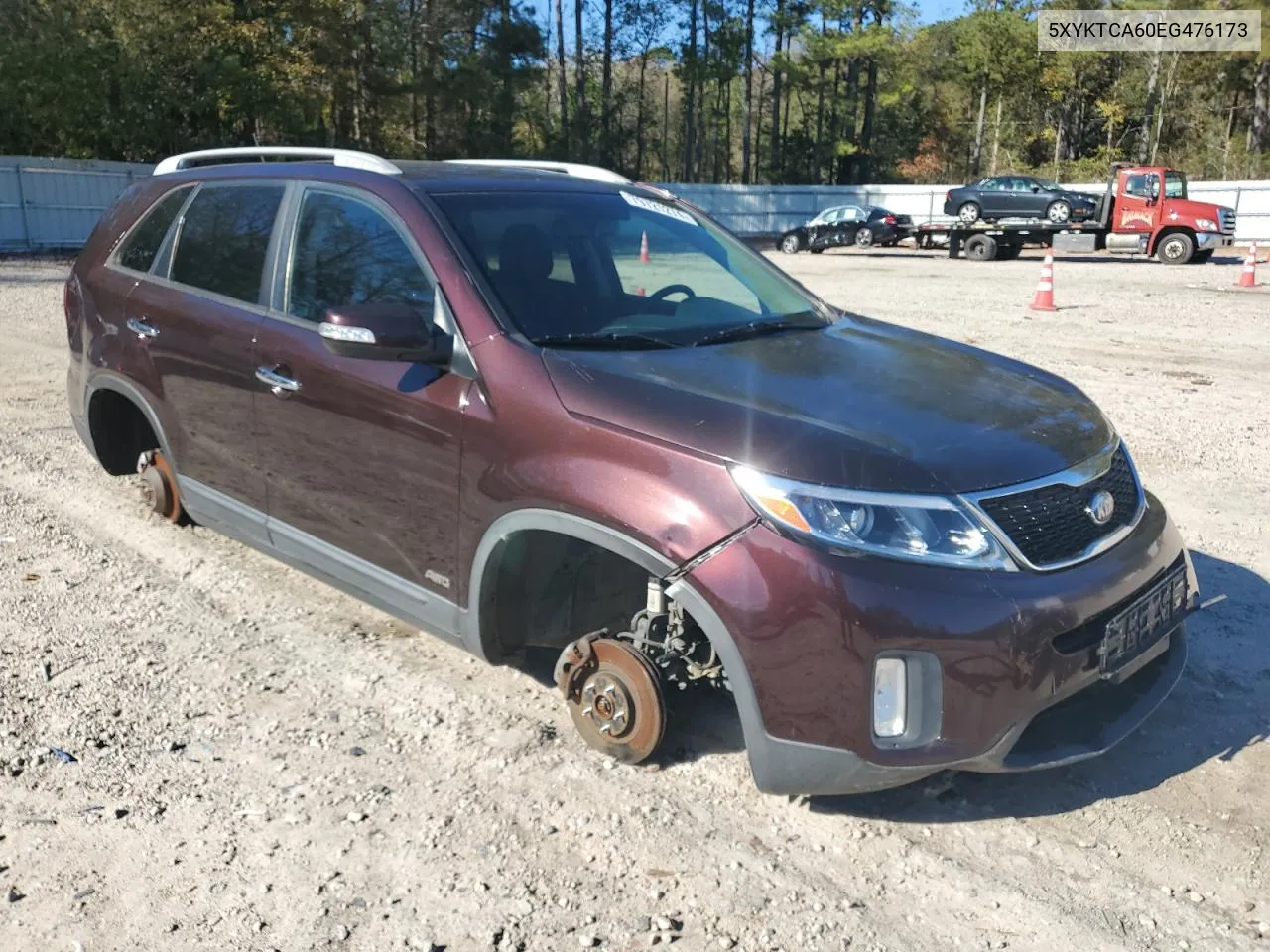 2014 Kia Sorento Lx VIN: 5XYKTCA60EG476173 Lot: 79721274