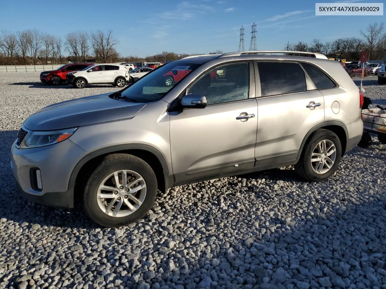 2014 Kia Sorento Lx VIN: 5XYKT4A7XEG490029 Lot: 80103404