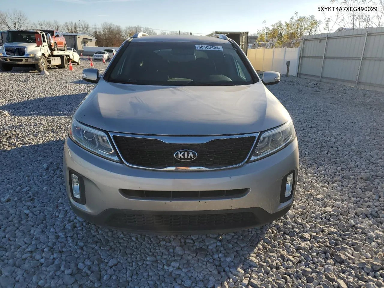 2014 Kia Sorento Lx VIN: 5XYKT4A7XEG490029 Lot: 80103404