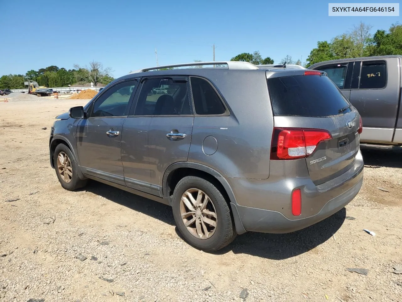 2015 Kia Sorento Lx VIN: 5XYKT4A64FG646154 Lot: 49446124