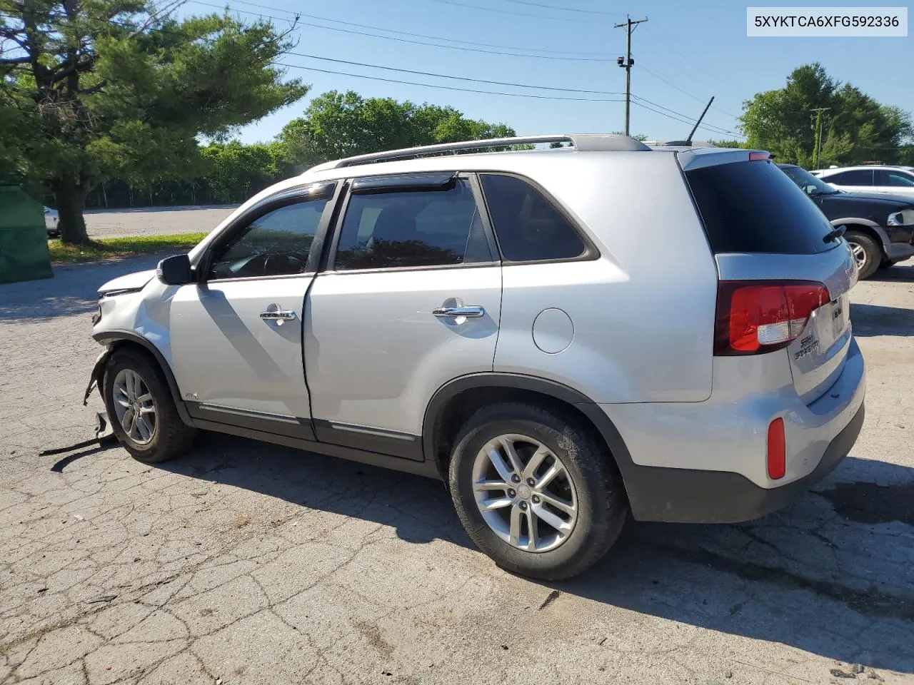 2015 Kia Sorento Lx VIN: 5XYKTCA6XFG592336 Lot: 55000444