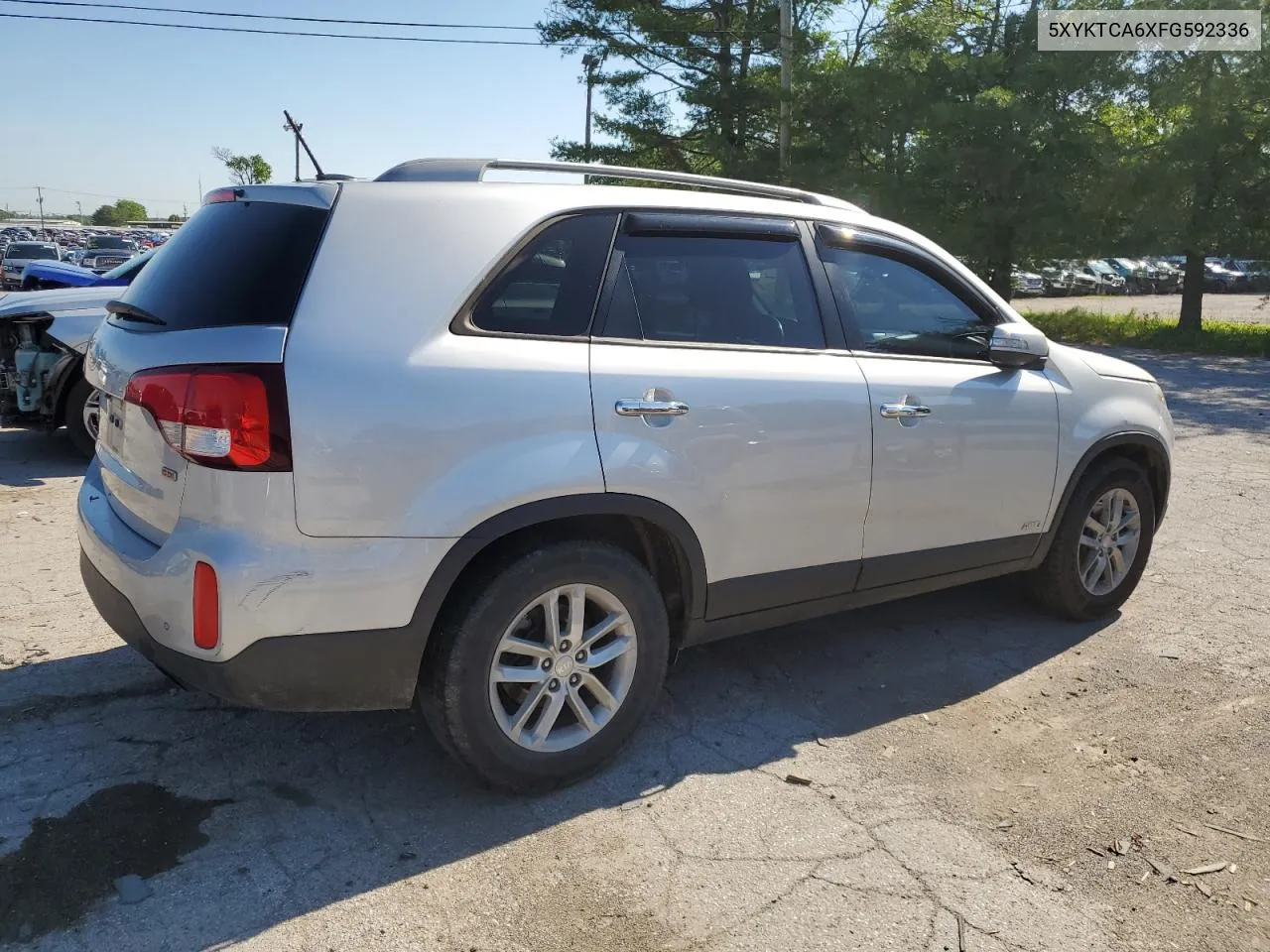 2015 Kia Sorento Lx VIN: 5XYKTCA6XFG592336 Lot: 55000444