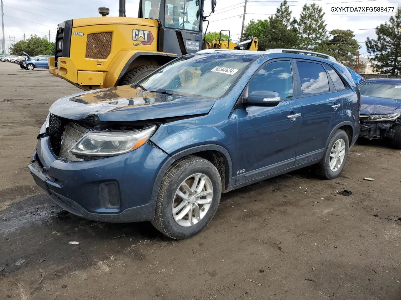 5XYKTDA7XFG588477 2015 Kia Sorento Lx