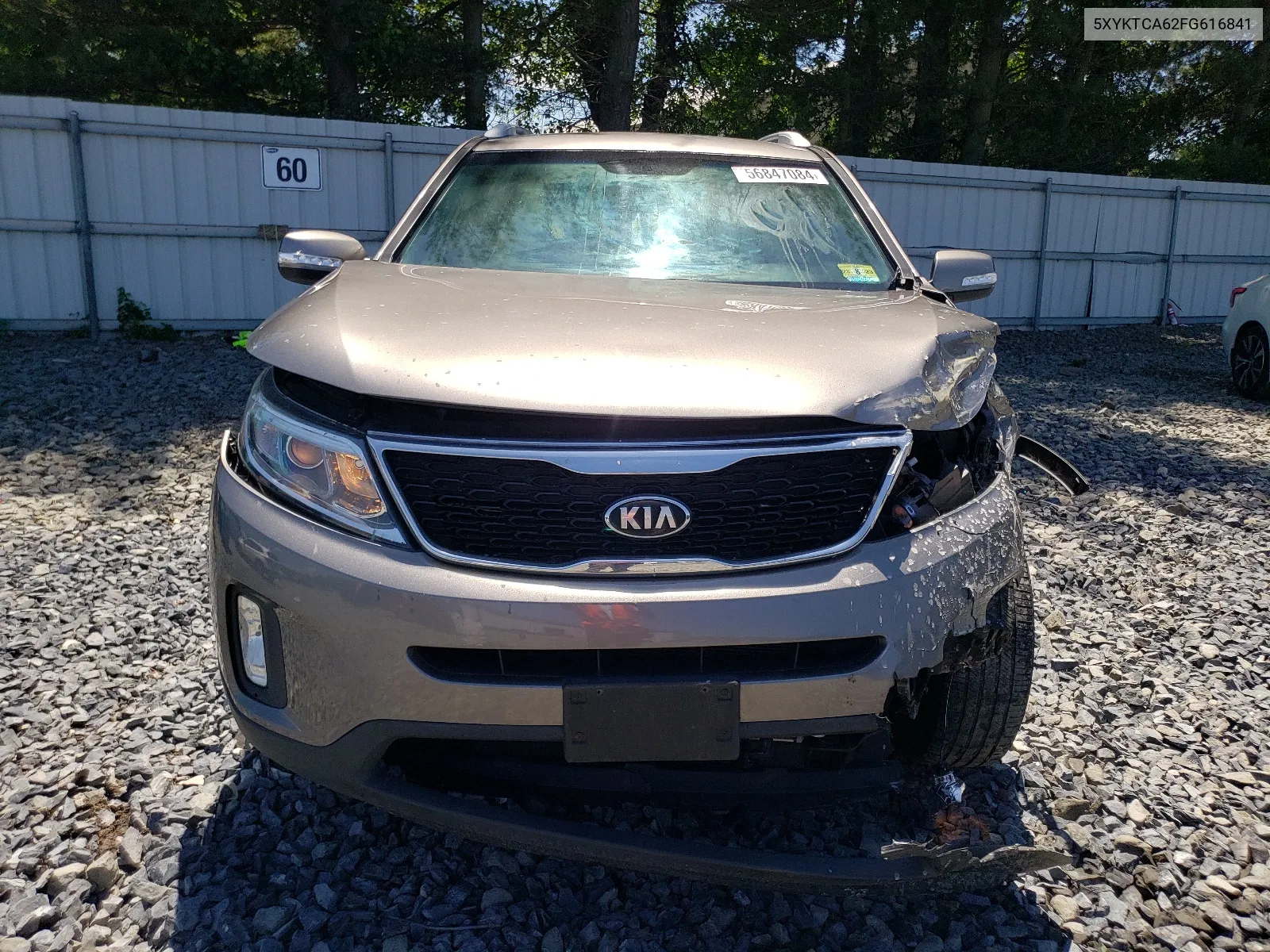 2015 Kia Sorento Lx VIN: 5XYKTCA62FG616841 Lot: 56847084