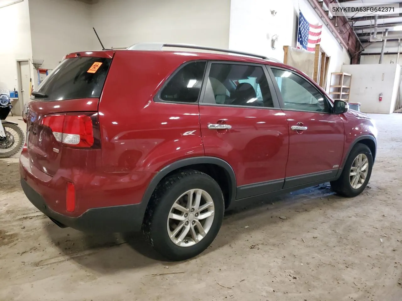 2015 Kia Sorento Lx VIN: 5XYKTDA63FG642371 Lot: 57259474