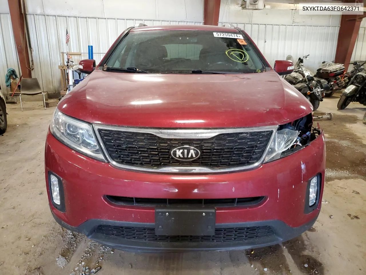 5XYKTDA63FG642371 2015 Kia Sorento Lx