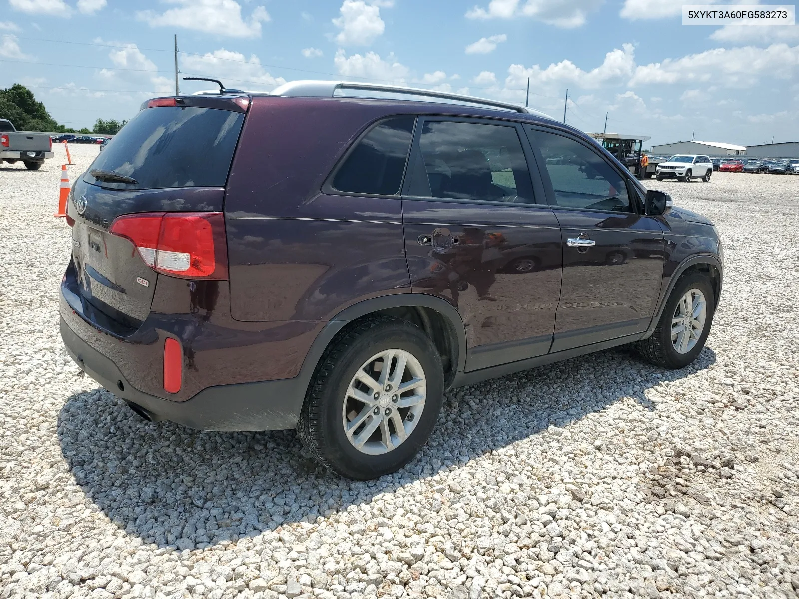 2015 Kia Sorento Lx VIN: 5XYKT3A60FG583273 Lot: 59083484