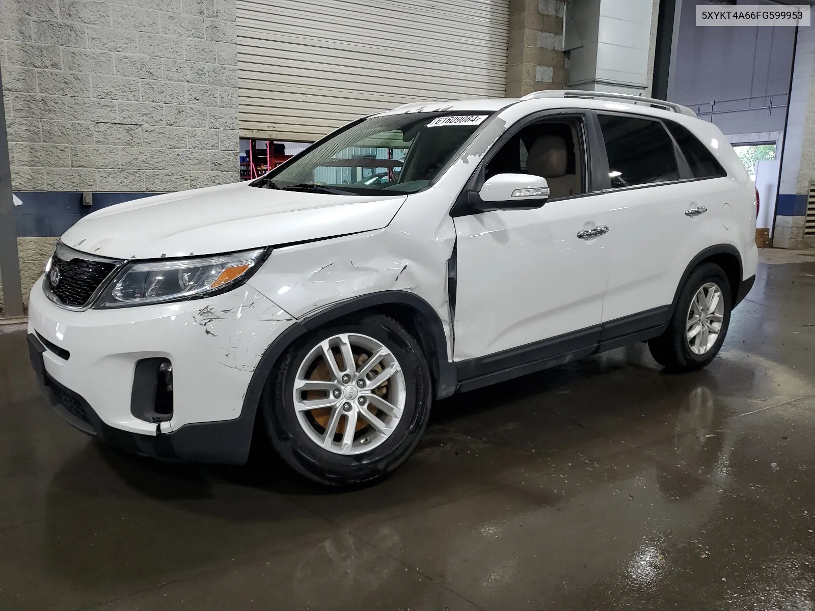 2015 Kia Sorento Lx VIN: 5XYKT4A66FG599953 Lot: 61609084