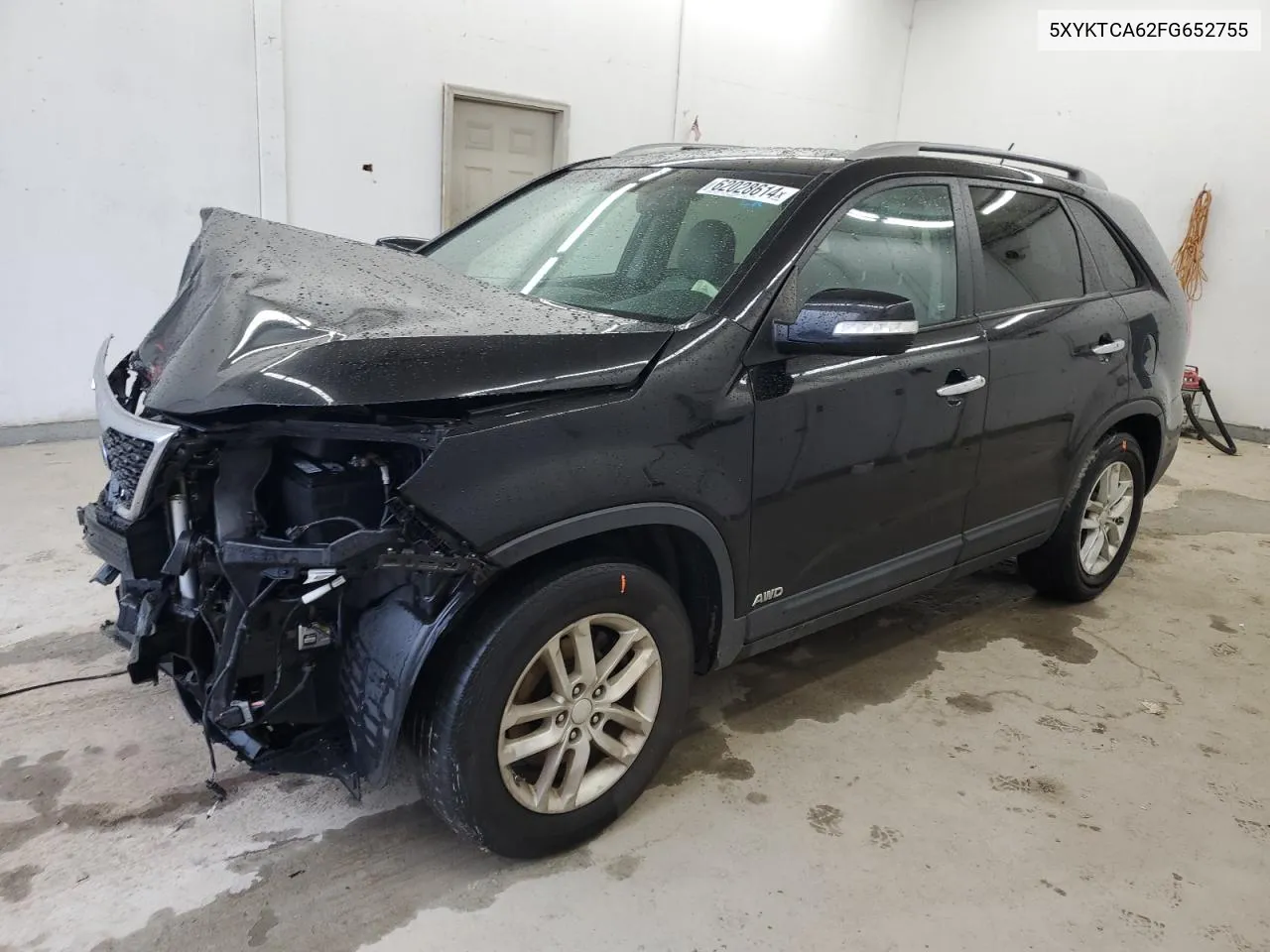 2015 Kia Sorento Lx VIN: 5XYKTCA62FG652755 Lot: 62028614