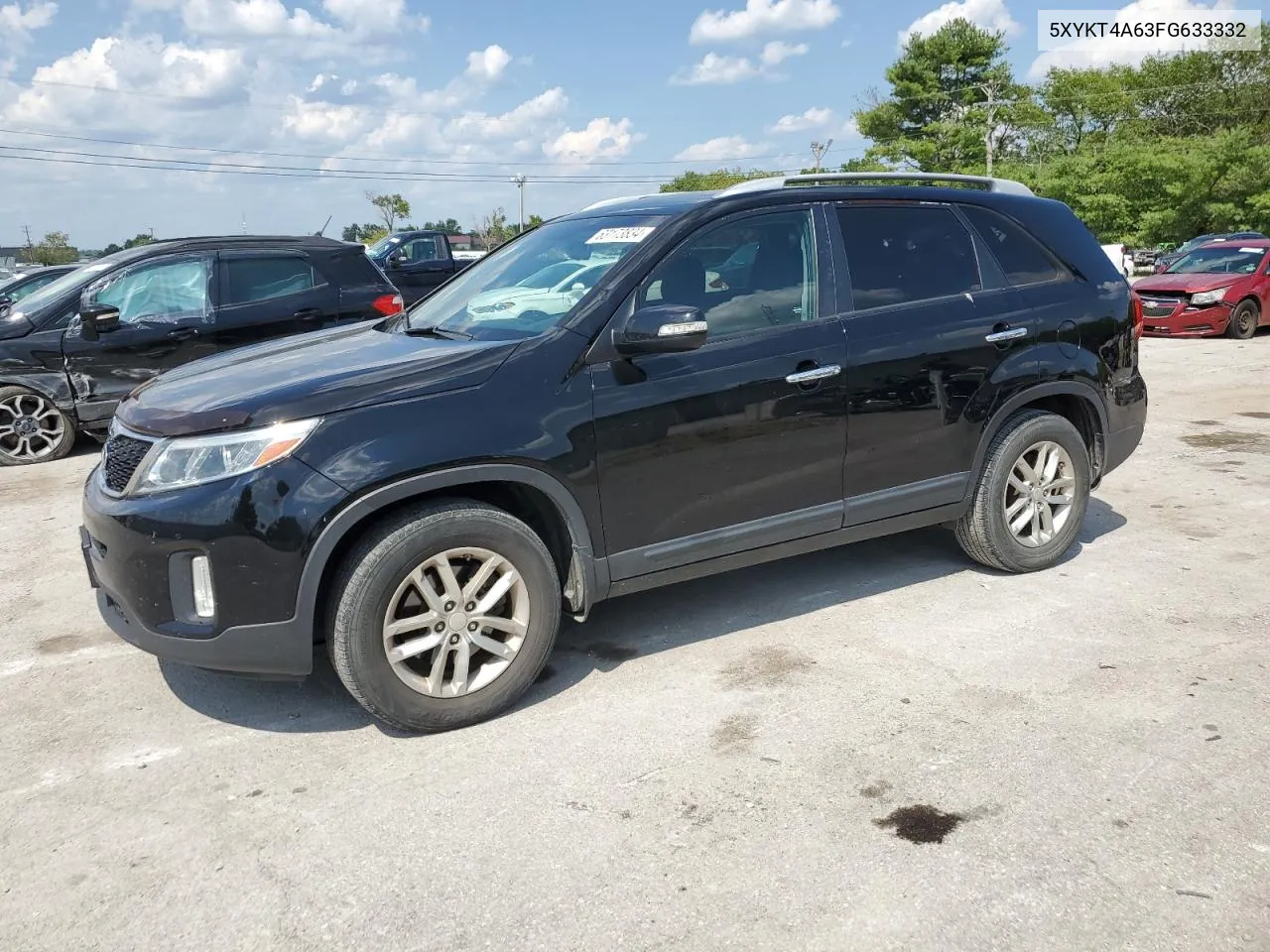 2015 Kia Sorento Lx VIN: 5XYKT4A63FG633332 Lot: 63173834