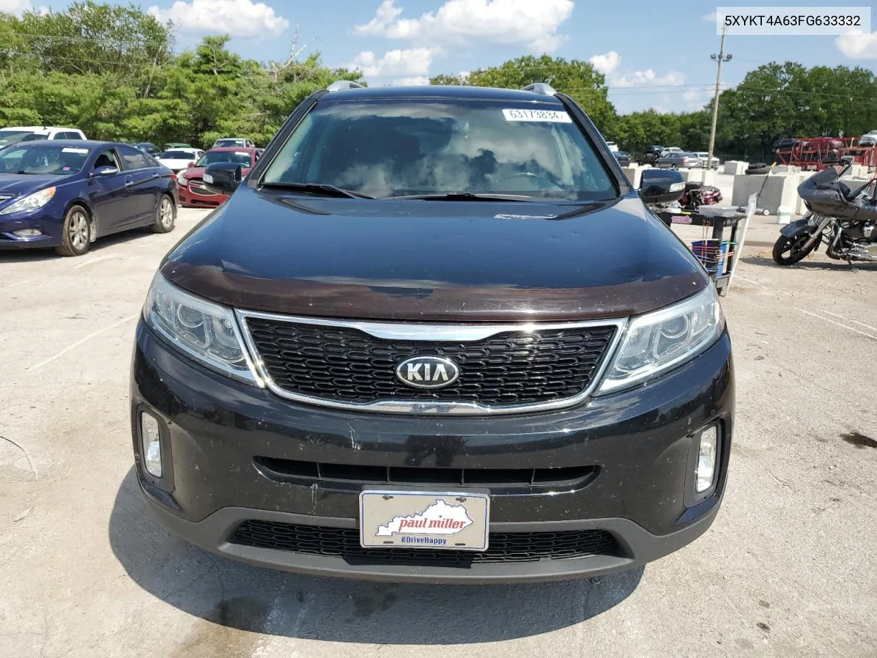 2015 Kia Sorento Lx VIN: 5XYKT4A63FG633332 Lot: 63173834