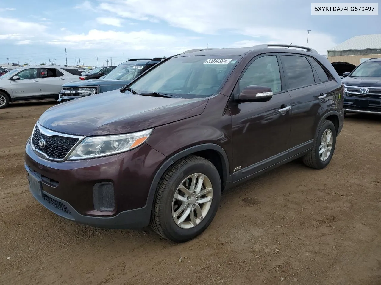 2015 Kia Sorento Lx VIN: 5XYKTDA74FG579497 Lot: 63314594