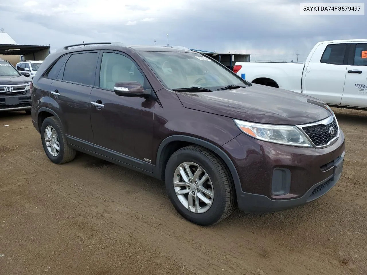 2015 Kia Sorento Lx VIN: 5XYKTDA74FG579497 Lot: 63314594