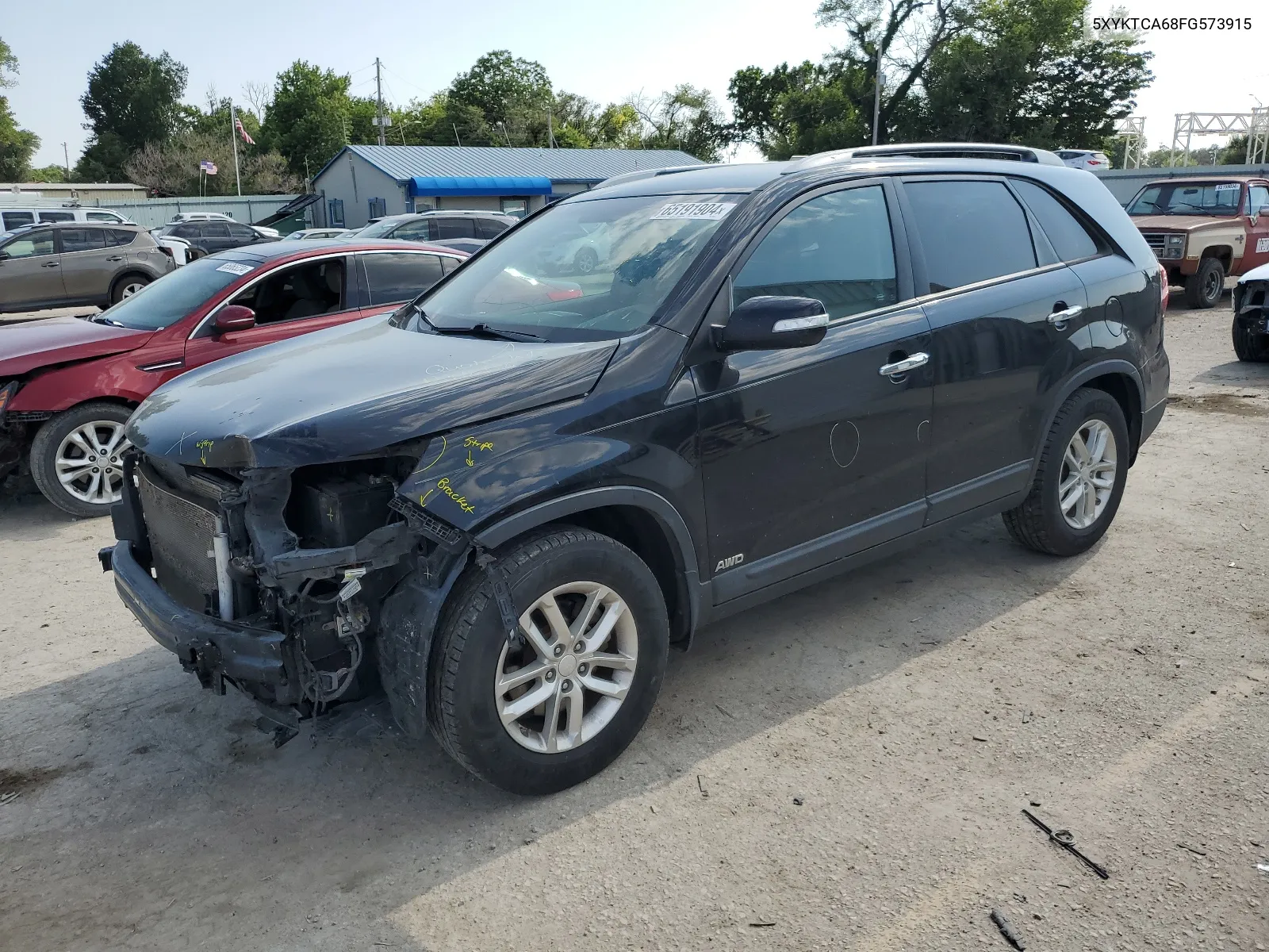 5XYKTCA68FG573915 2015 Kia Sorento Lx