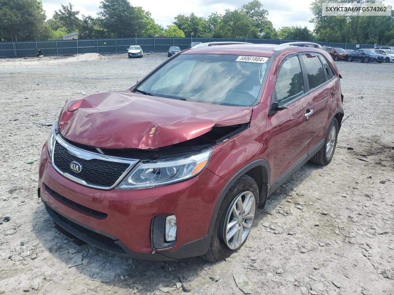 5XYKT3A69FG574362 2015 Kia Sorento Lx