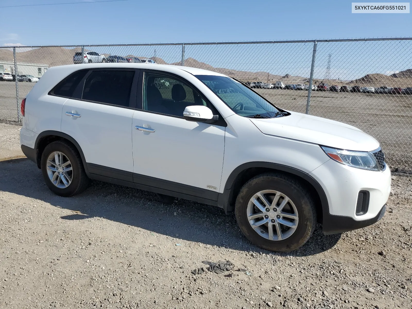 2015 Kia Sorento Lx VIN: 5XYKTCA60FG551021 Lot: 65523894