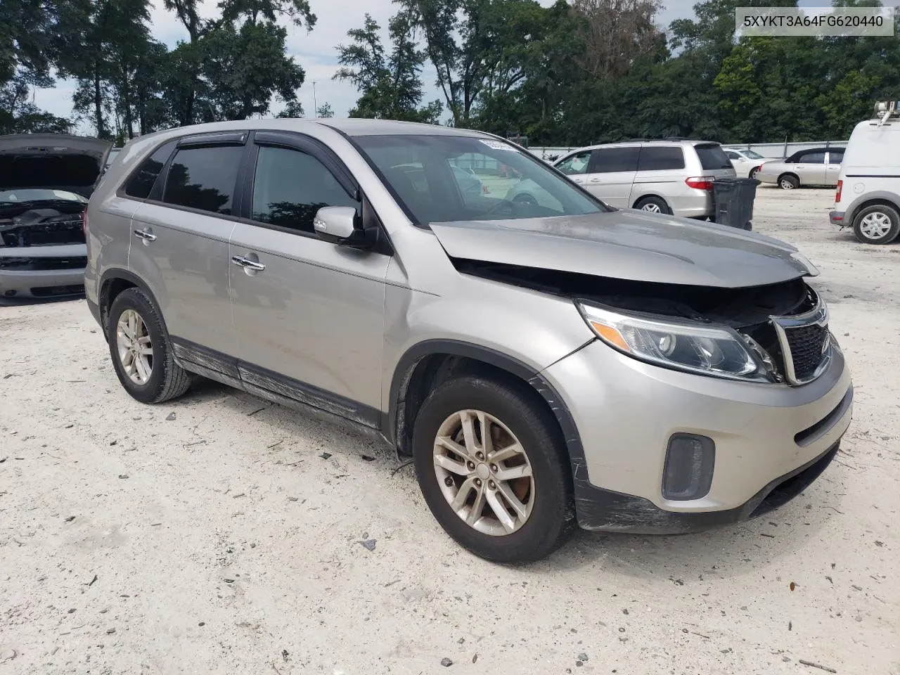 2015 Kia Sorento Lx VIN: 5XYKT3A64FG620440 Lot: 65654424