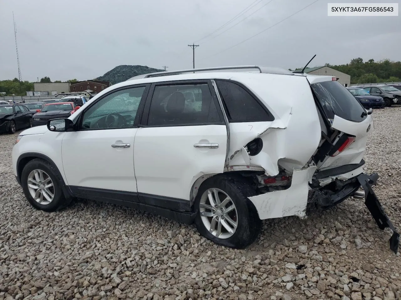 2015 Kia Sorento Lx VIN: 5XYKT3A67FG586543 Lot: 67353724