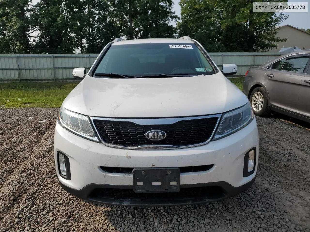 2015 Kia Sorento Lx VIN: 5XYKTCA6XFG605778 Lot: 67647494