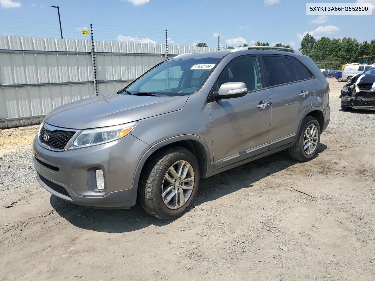 2015 Kia Sorento Lx VIN: 5XYKT3A66FG652600 Lot: 67652144