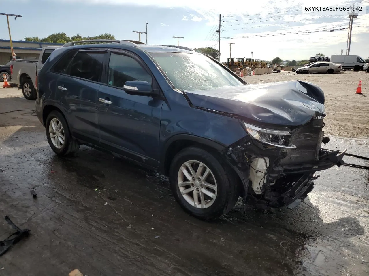 5XYKT3A60FG551942 2015 Kia Sorento Lx