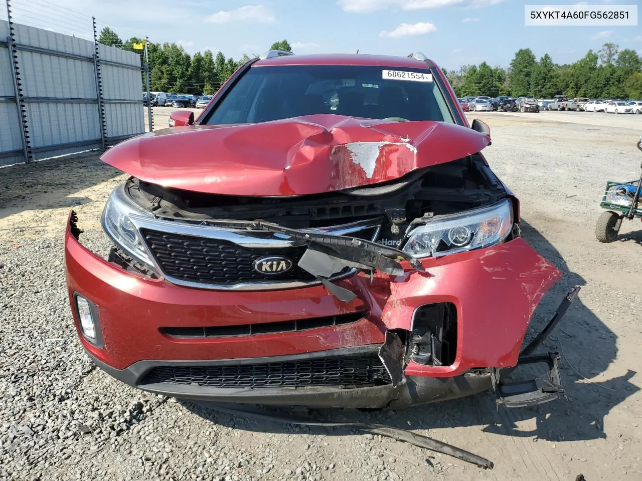 5XYKT4A60FG562851 2015 Kia Sorento Lx