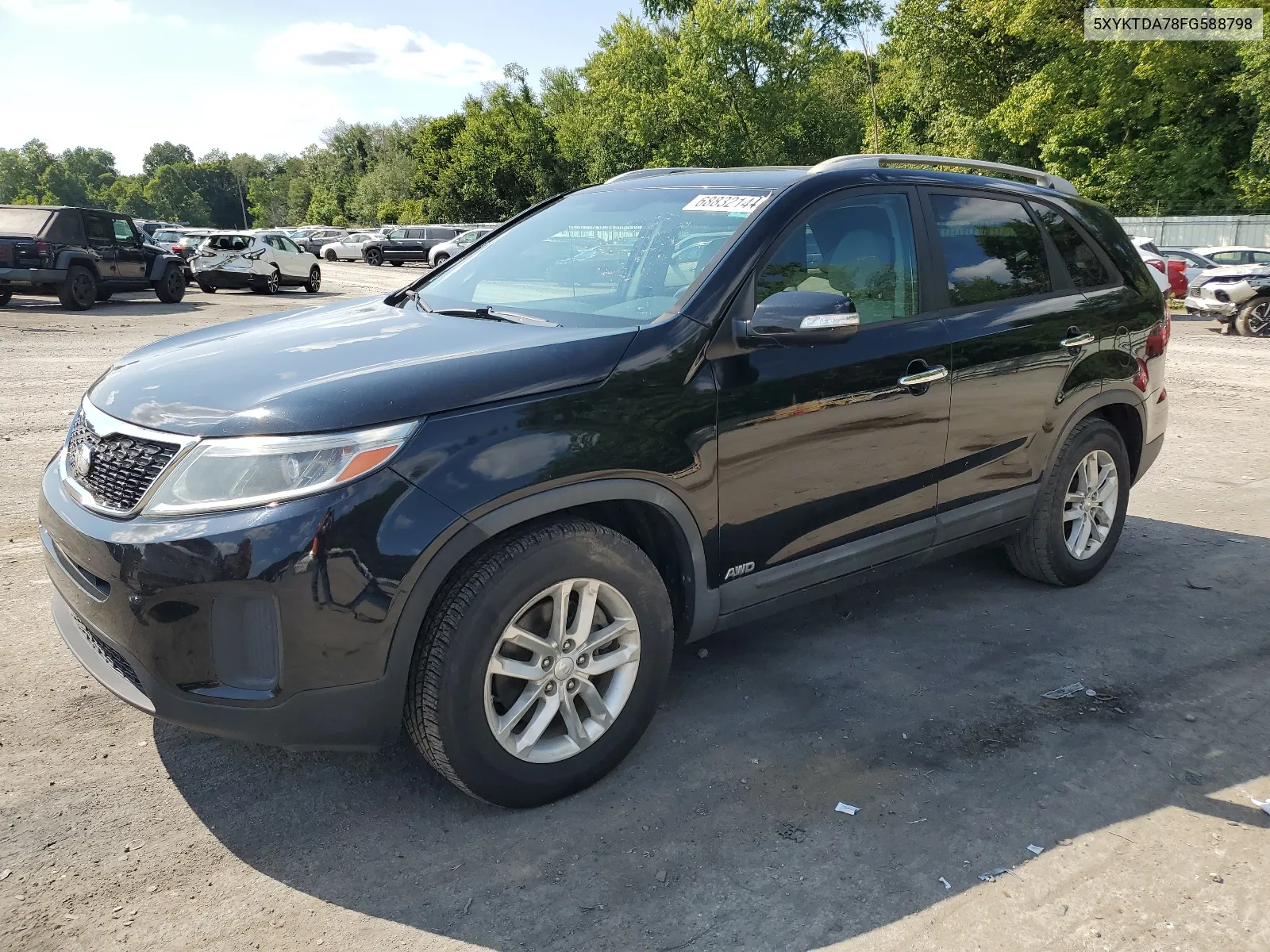 2015 Kia Sorento Lx VIN: 5XYKTDA78FG588798 Lot: 68832144