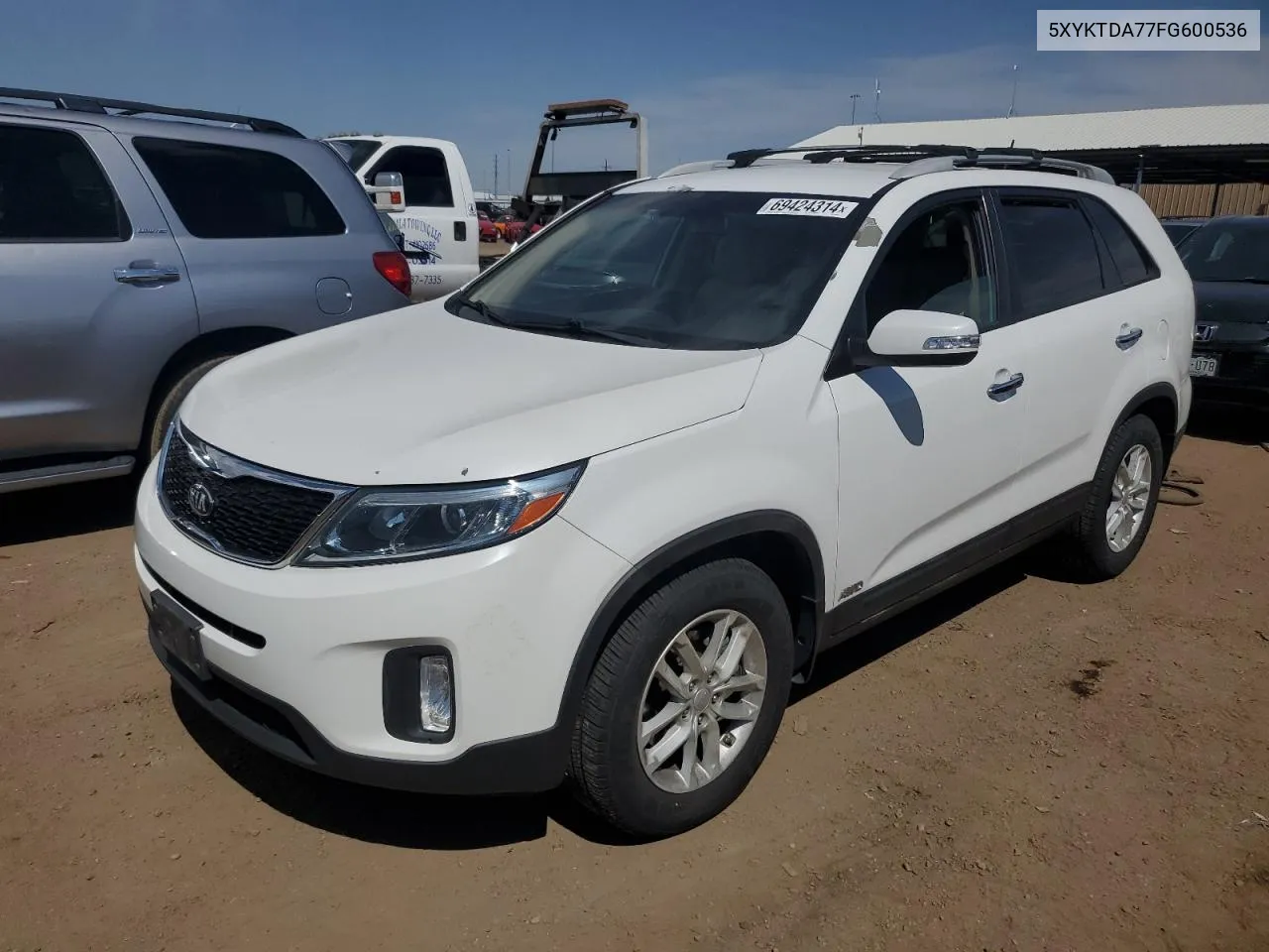 5XYKTDA77FG600536 2015 Kia Sorento Lx