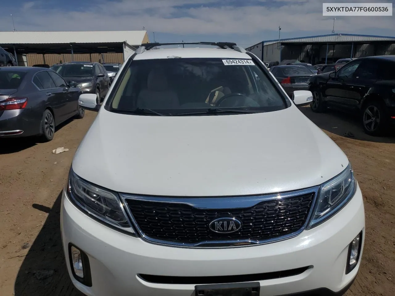 5XYKTDA77FG600536 2015 Kia Sorento Lx