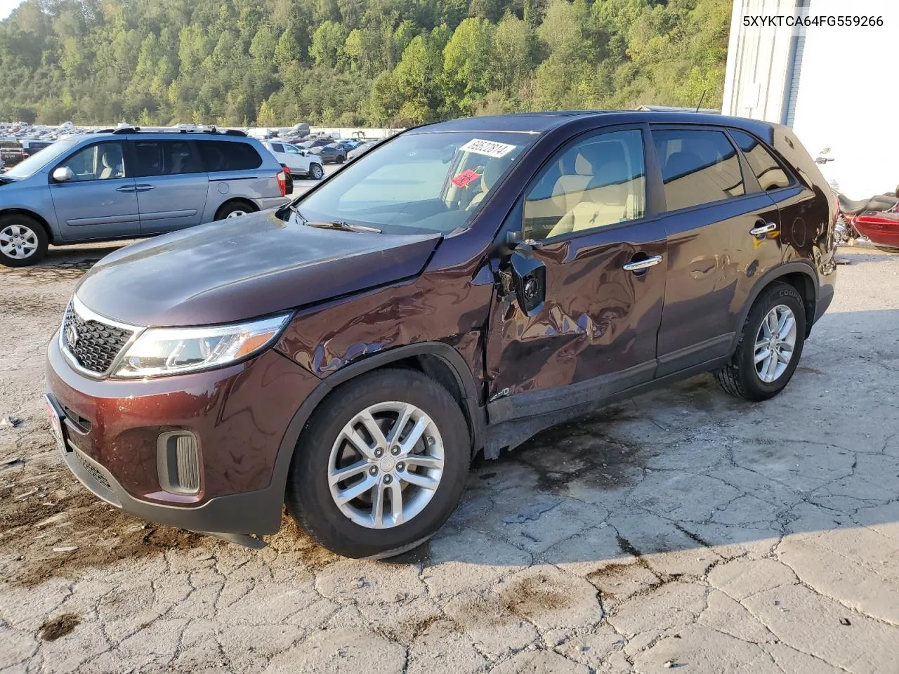 2015 Kia Sorento Lx VIN: 5XYKTCA64FG559266 Lot: 69522814