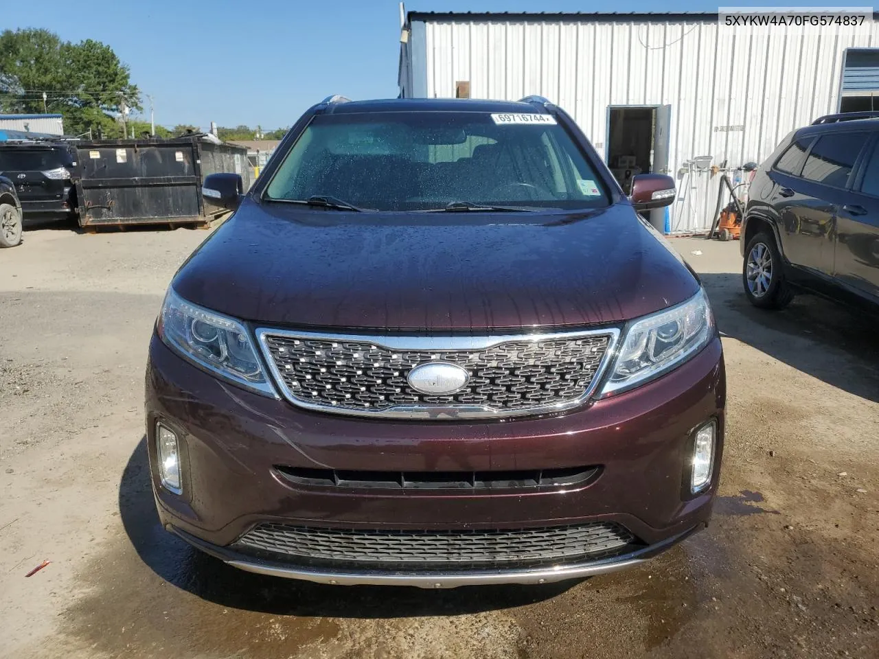 5XYKW4A70FG574837 2015 Kia Sorento Sx