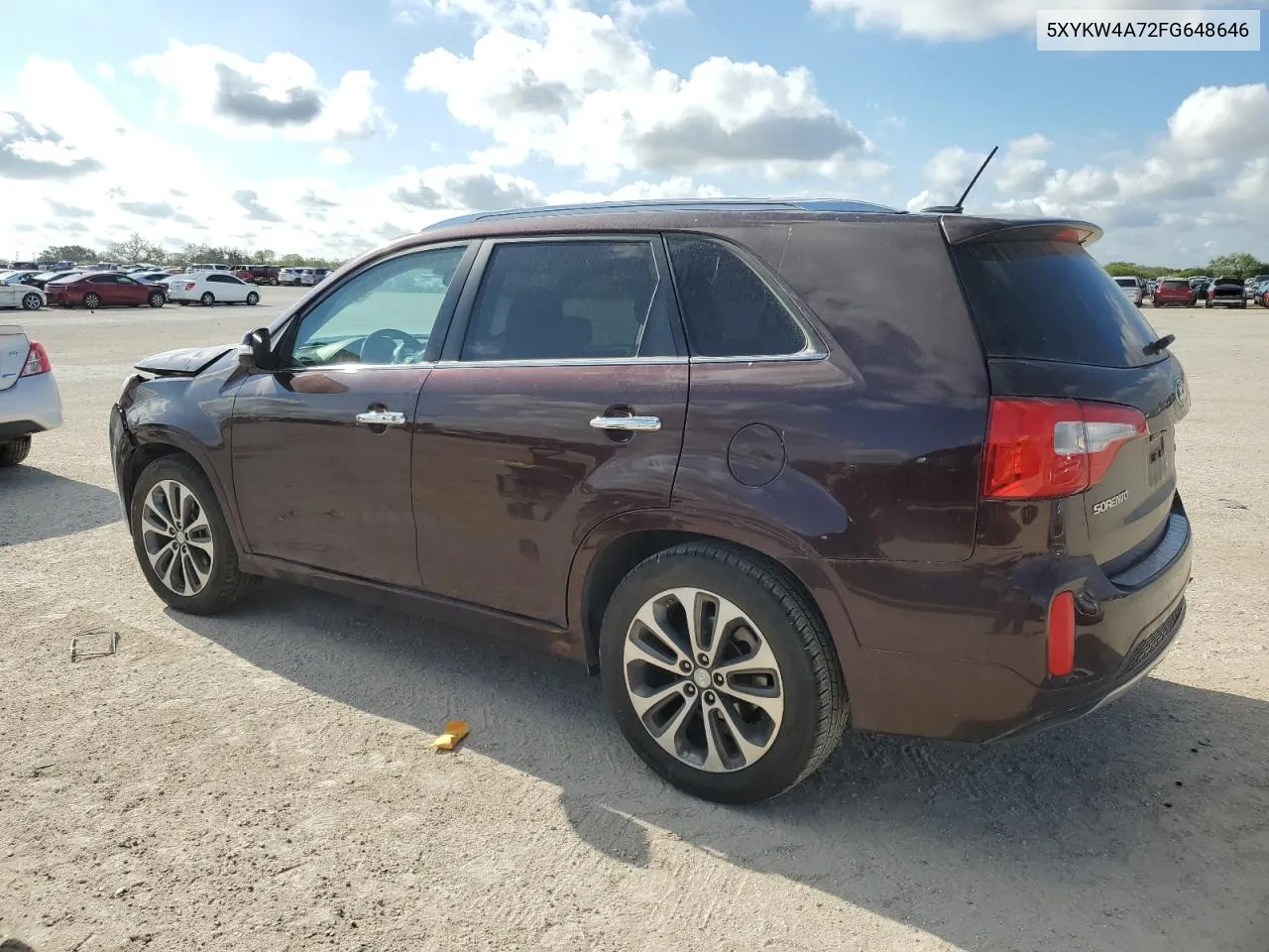 5XYKW4A72FG648646 2015 Kia Sorento Sx