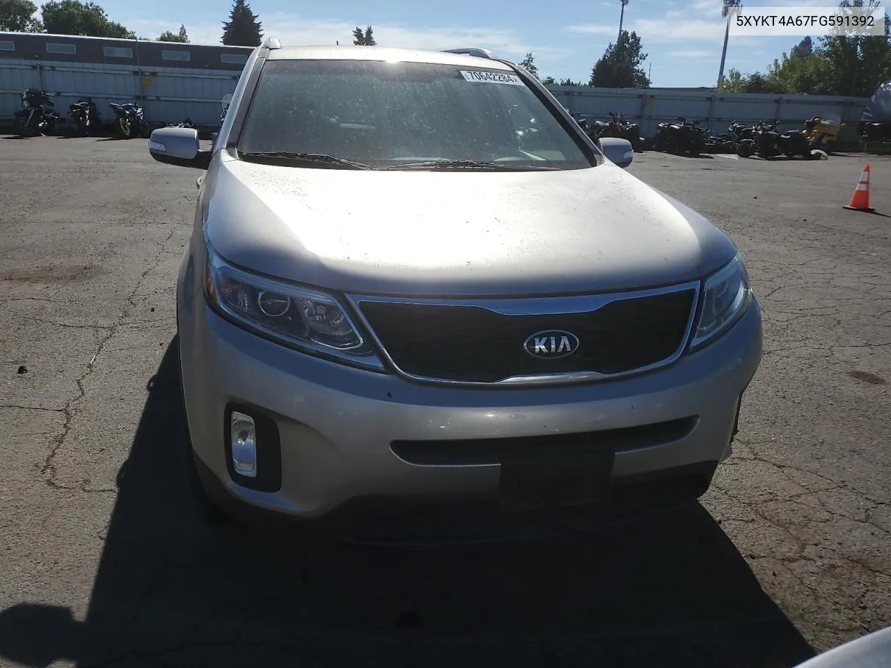 2015 Kia Sorento Lx VIN: 5XYKT4A67FG591392 Lot: 70642284