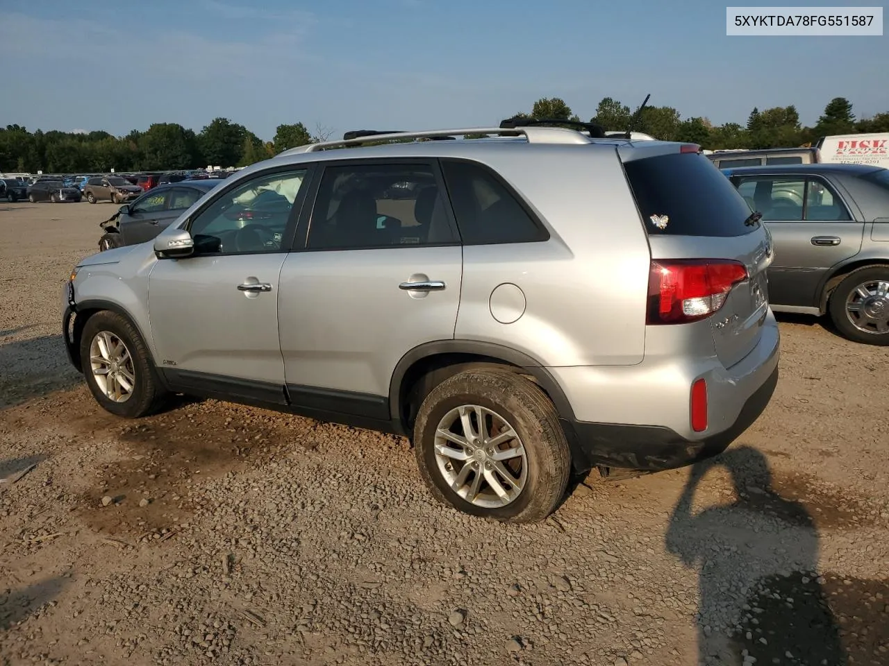 5XYKTDA78FG551587 2015 Kia Sorento Lx