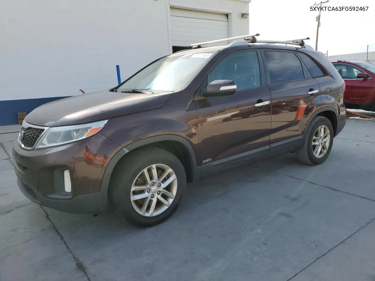 2015 Kia Sorento Lx VIN: 5XYKTCA63FG592467 Lot: 71011624