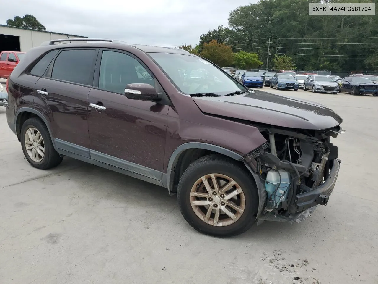 5XYKT4A74FG581704 2015 Kia Sorento Lx