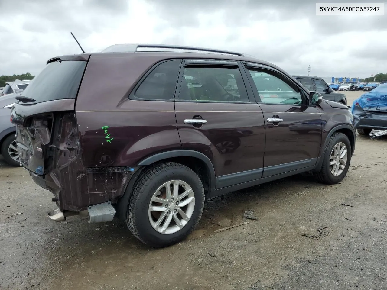 5XYKT4A60FG657247 2015 Kia Sorento Lx