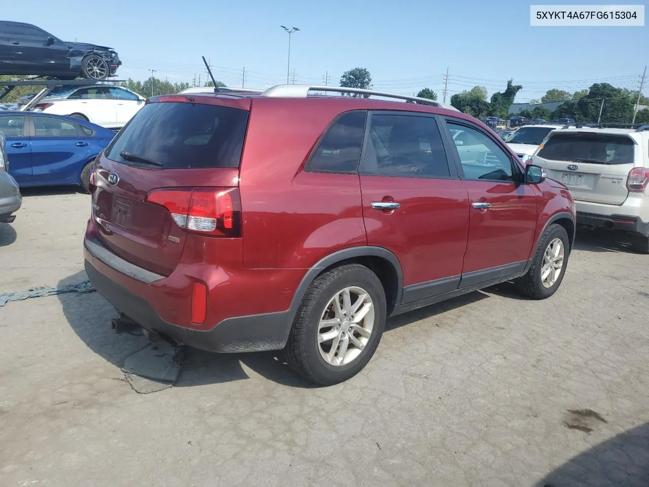 2015 Kia Sorento Lx VIN: 5XYKT4A67FG615304 Lot: 71930054